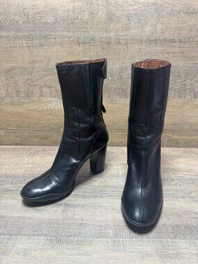 Cole Haan G Series Black Leather Boots Women's Size 9
